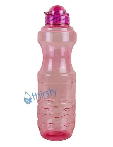 Botella de agua deportiva de 1 litro jarra de plástico para beber cena gimnasio contenedor H2O 34 oz - Imagen 4 de 11