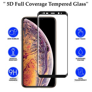 5d Anti Scratch 9h Tempered Glass Screen Protector For Apple