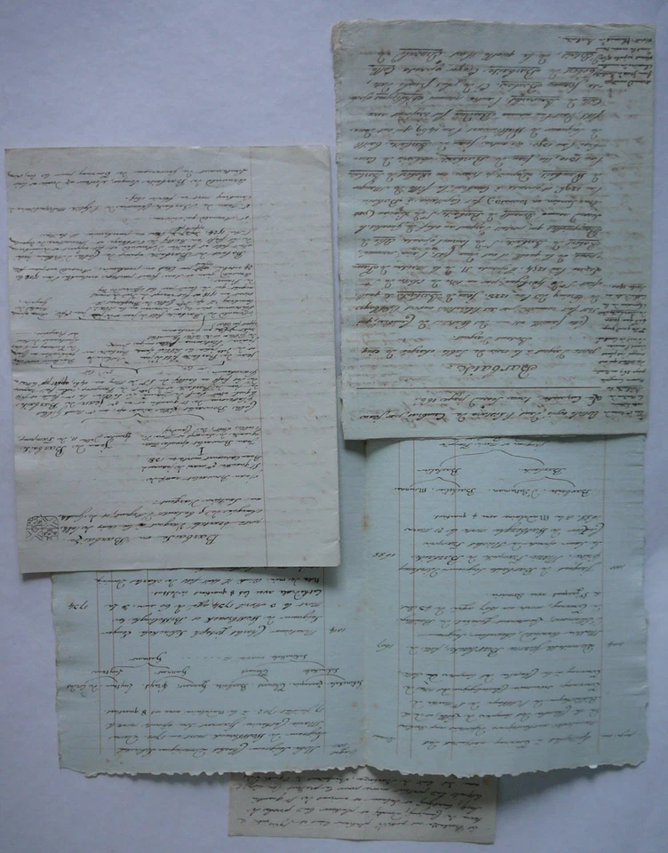 Barbaize ou Barbaise. Documents anciens sur la généalogie Barbaize. - Photo 1/1