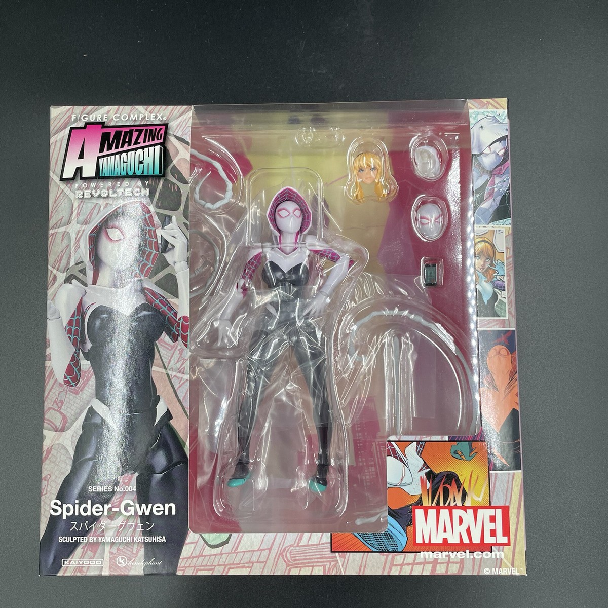 KAIYODO REVOLTECH AMAZING YAMAGUCHI No.004 Spider-Gwen Figure US