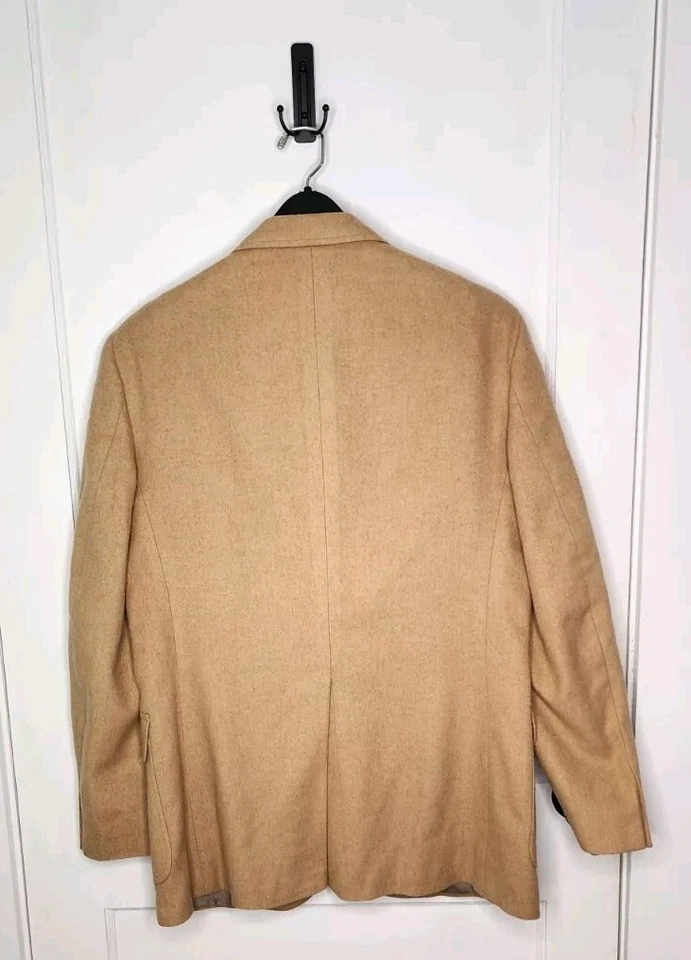 Vintage Orvis Jacket Mens 42L Sport Coat Blazer Camel Wool Made USA Tan - Image 2 of 4
