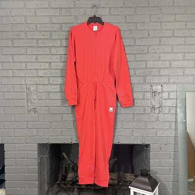 $120 Women Size S Adidas Valentines Day Red Jumpsuit Heart