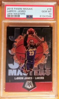 2019 Panini Mosaic Lebron James #16 Jam Masters PSA 10 Low POP SP 