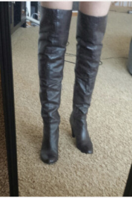 Over The Knee Block Heel Boots