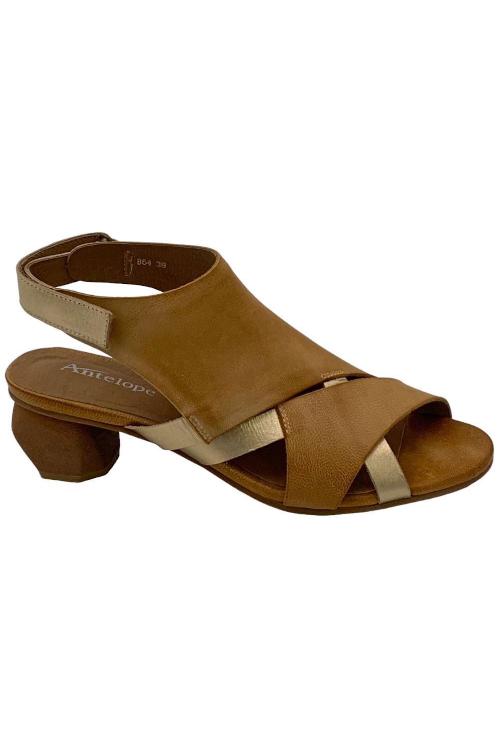 Босоножки на каблуке из кожи антилопы Alora темно-серого цвета