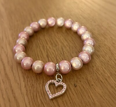 Süßes Miracle Beads Armband mit Strassherz 