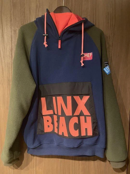 CL-95INC LINX BEACH MK3 PULLOVER FLEECE HOODIE Size L Polo Ralph Lauren USED
