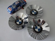 Set of 3 BMW Chrome OEM Wheel Center Cap # 99-0437