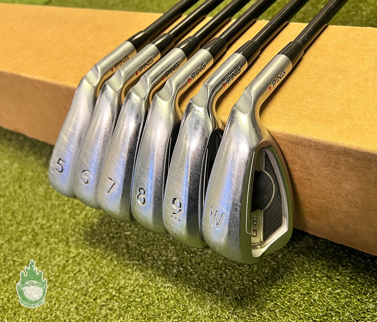 Used RH Ping Red Dot G400 Irons 5-PW Alta CB Soft Regular Graphite 