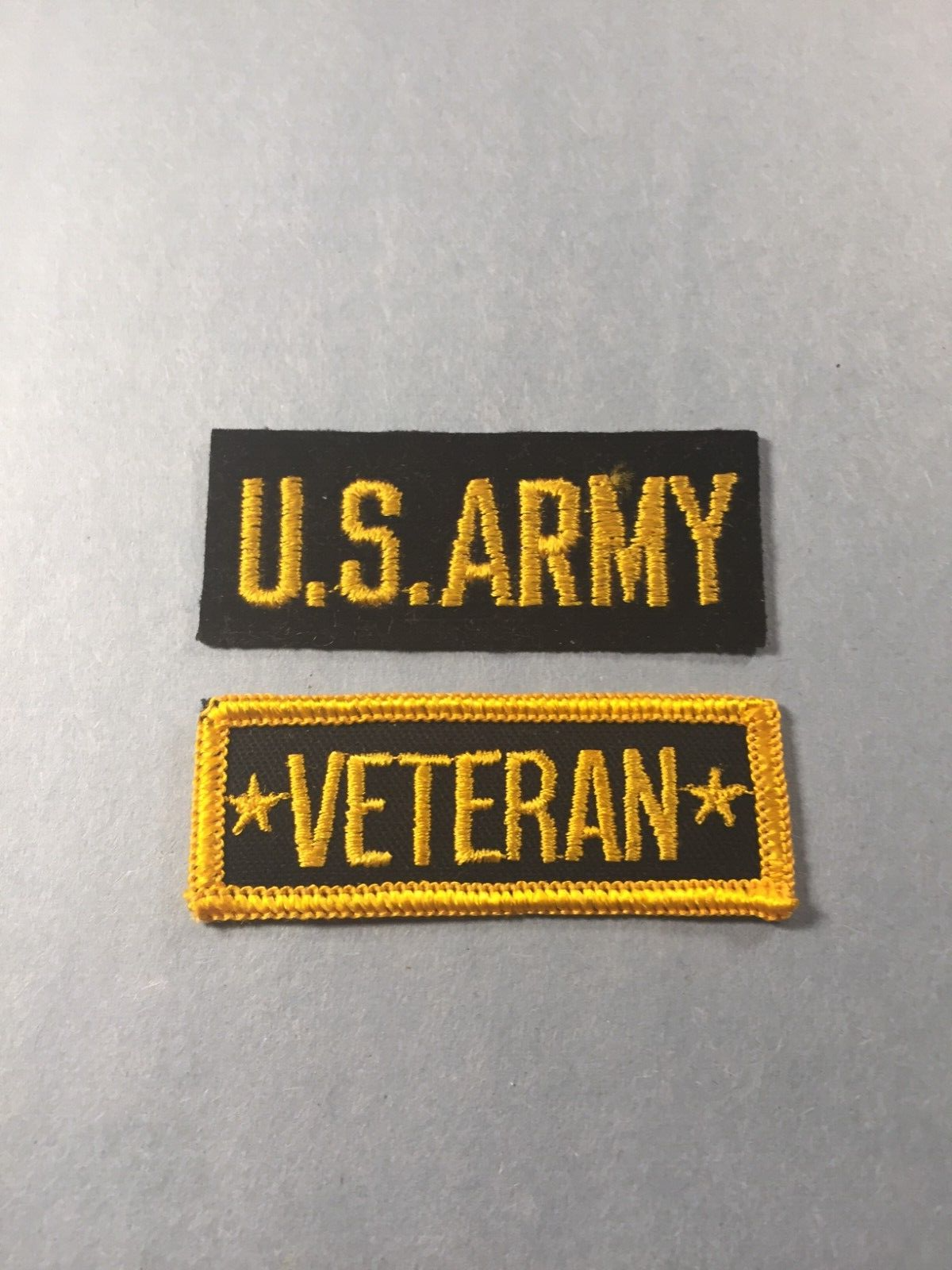 Lot of 2 pcs (Veteran and US Army) color patches