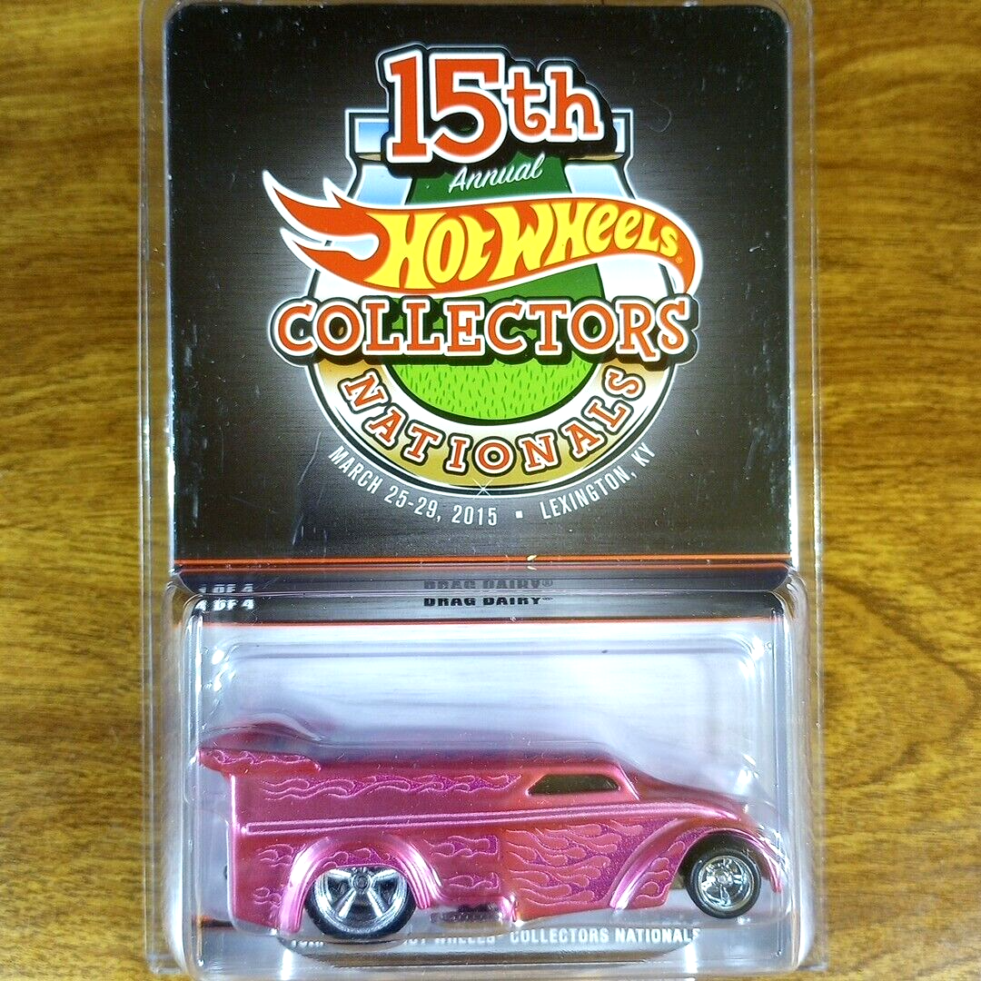 Hot Wheels RLC 15th Collectors Nationals Drag Dairy 607/3600 Pink
