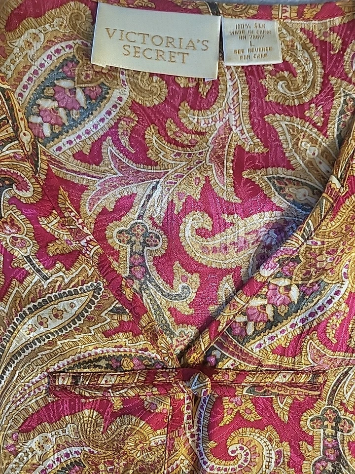 Victoria's Secret блузка женщин цветной туника пейсли Sz (L) свободного длинный  - Изображение 4 из 4