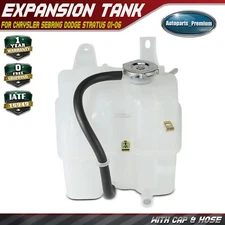 Engine Coolant Reservoir w/ Cap & Hose for Chrysler Sebring Dodge Stratus 01-06