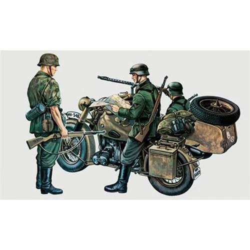 1:35 Italeri Bmw R 75 With Side Car Moto Kit IT0315 Modellino - Photo 2/2