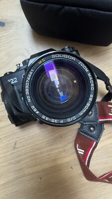 CLAed Film Tested Camera 35mm Zenit 122 M42 w/ Soligor 28-80 macro +original bag