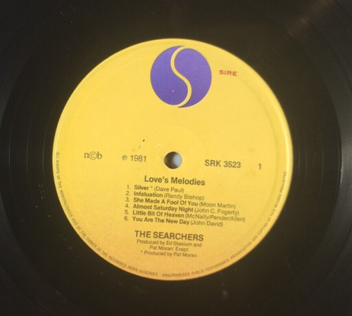 The Searchers 'Love's Melodies' 1981 Scandinavian Press SRK 3523 - VG+ Condition - 第 3/8 張圖片