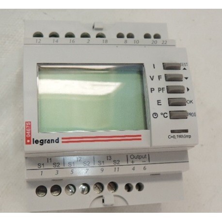 Centrale EMDX³ Legrand mesure tension courant et puissance triphasé
