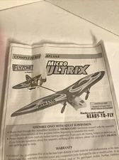 FLY-ZONE MICRO ULTRIX RC AIRPLANE  Parts   15.75" wing span 27MHz Doesn't Fly 