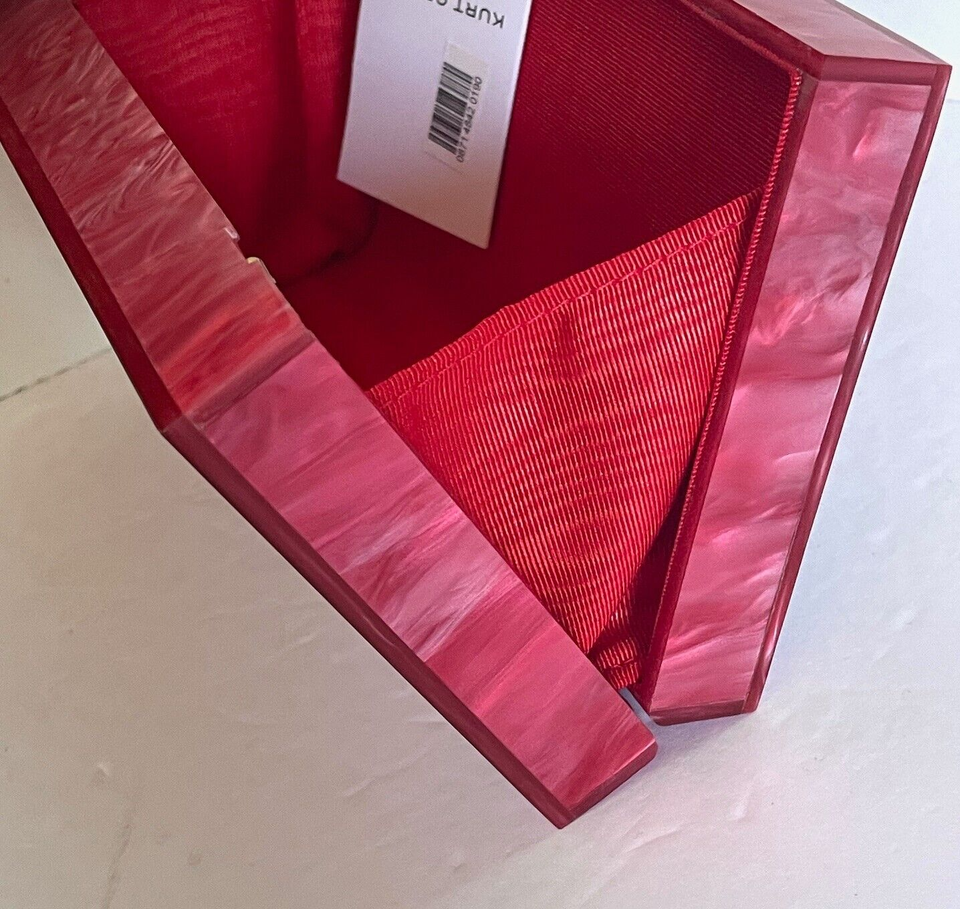 Kurt Geiger Clutch Lipstick Box Pink Crossbody Chain Shoulder Bag