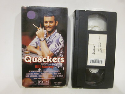 Quackers Bill Murray VHS Tape Movie MCM Entertainment Rare HTF 