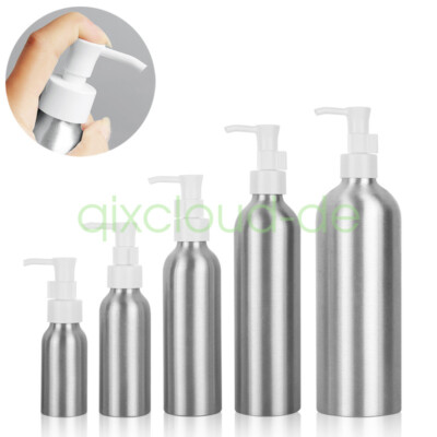 30ml-500ml Leere Aluminium Pumpflasche Lotion Shampoo ätherisches Öl Flüssigkeit
