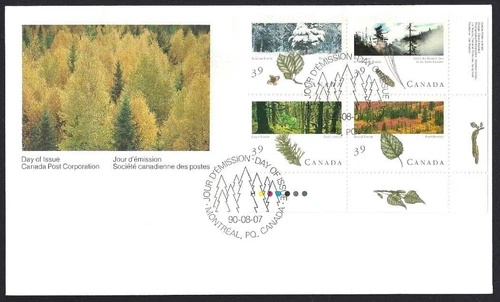 🍁Canada  #1286a LRpb  "MAJESTIC FOREST "  Brand New 1990 First Day Cover