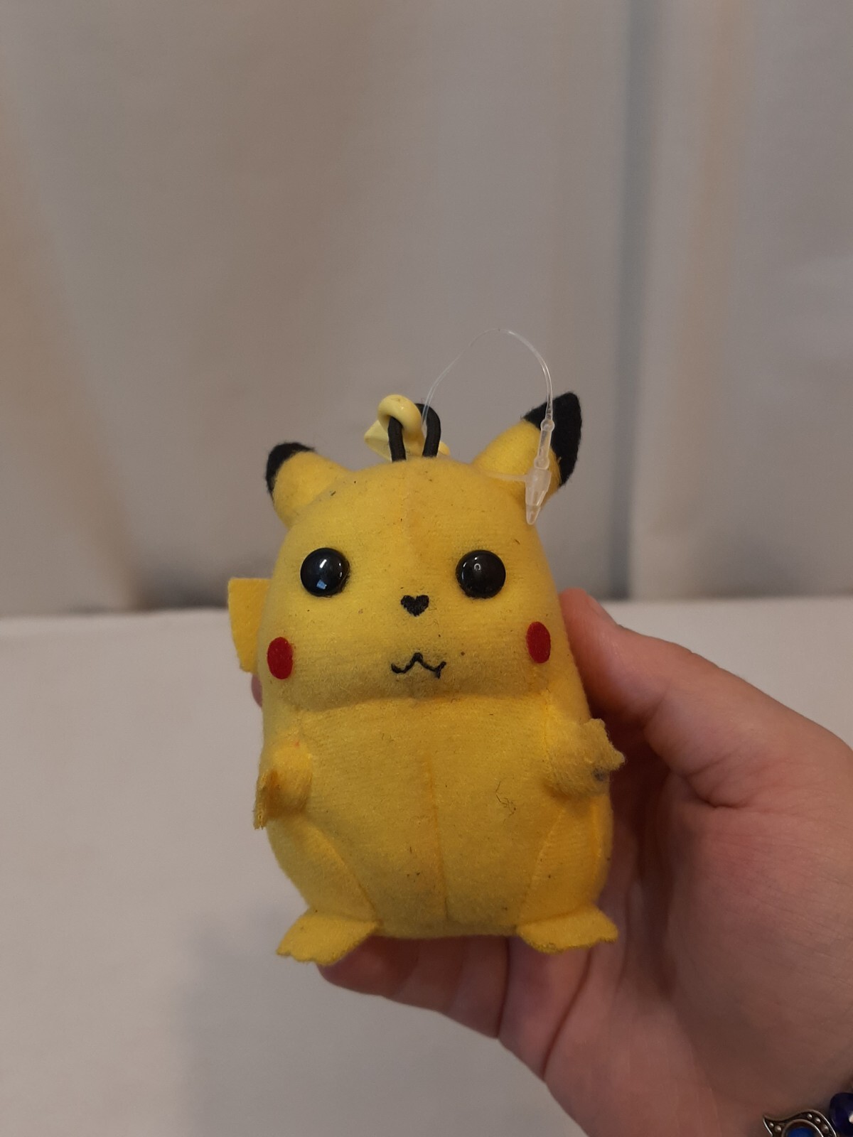 Vintage Pokemon Plush Pikachu Backpack Clip On Zipper Pull 2000 Nintendo READ