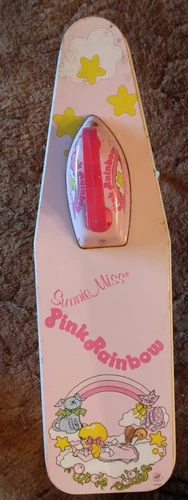 Sunnie Miss Pink Rainbow ironing board and iron toys from Ohio Art--RUST ON BOTH