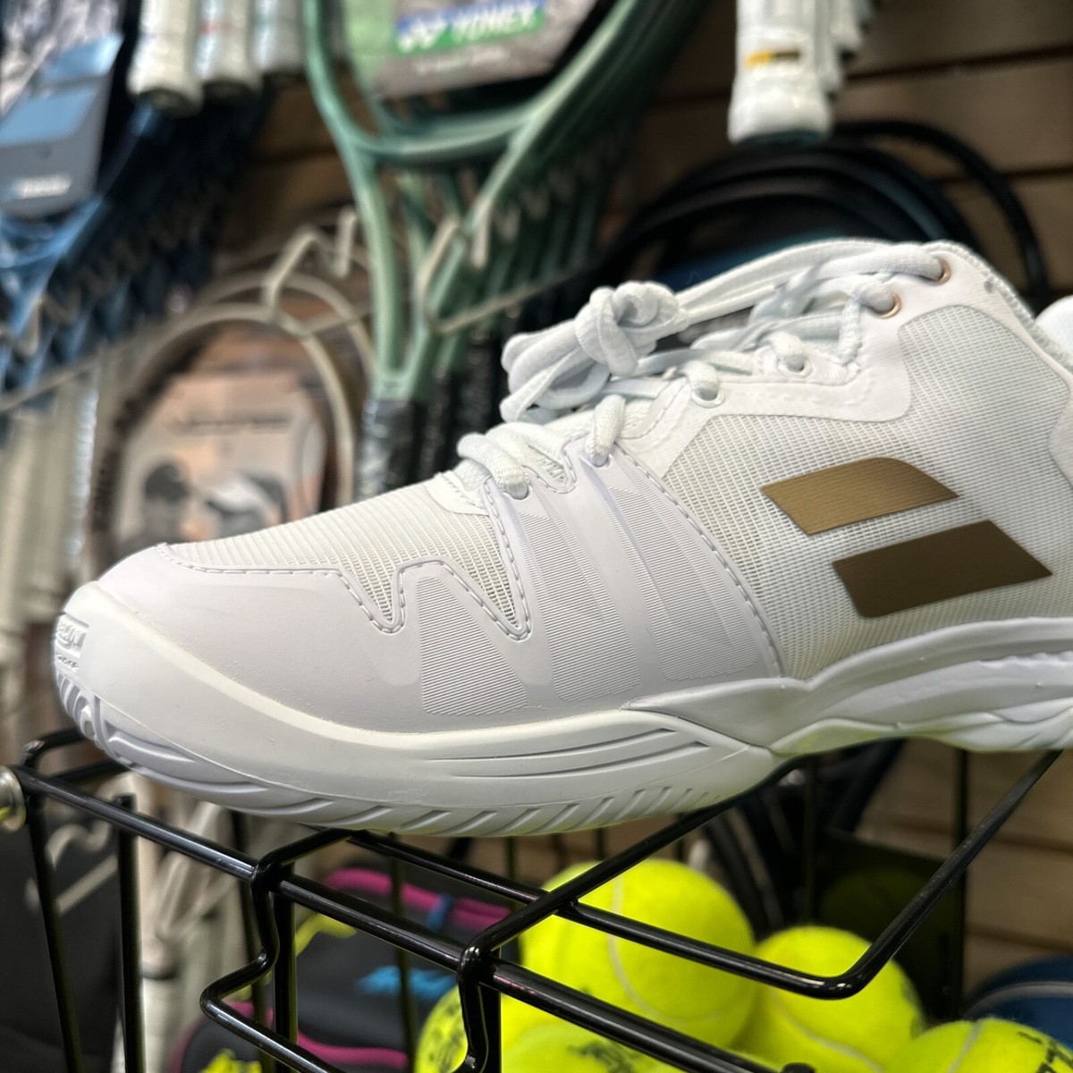 Chaussures Tennis Femme Babolat SFX3 - Taille US 6, édition Wimbledon, Toutes Surfaces (occasion)