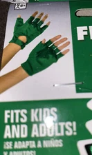 Amscan Adult/Kids Green Fingerless Gloves Green Fingerless Gloves