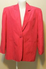Naked Silk Women's Silk Jacket  Size S Color  Blush Pink  Long Sleeve Three Po