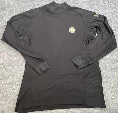 Zero Restriction Shirt Mens Large Black T400 Mock Neck Golf PGA