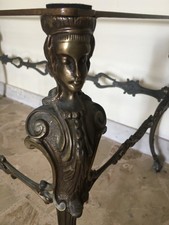 Tavolino da caffè bronzo marmo
