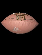 Lee Hunter CAROLINA PANTHERS Signed Football NFL Draft D LINE TEXAS TECH JSA 2