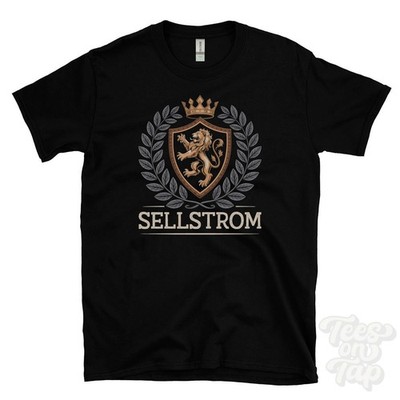 SELLSTROM FANTASY WAPPEN T-SHIRT Neuheit Parodie Familienname Wappen