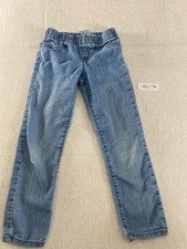 Osh Kosh B'Gosh Jeans Girls 6 Blue Straight Leg Elastic Waistband Pull On