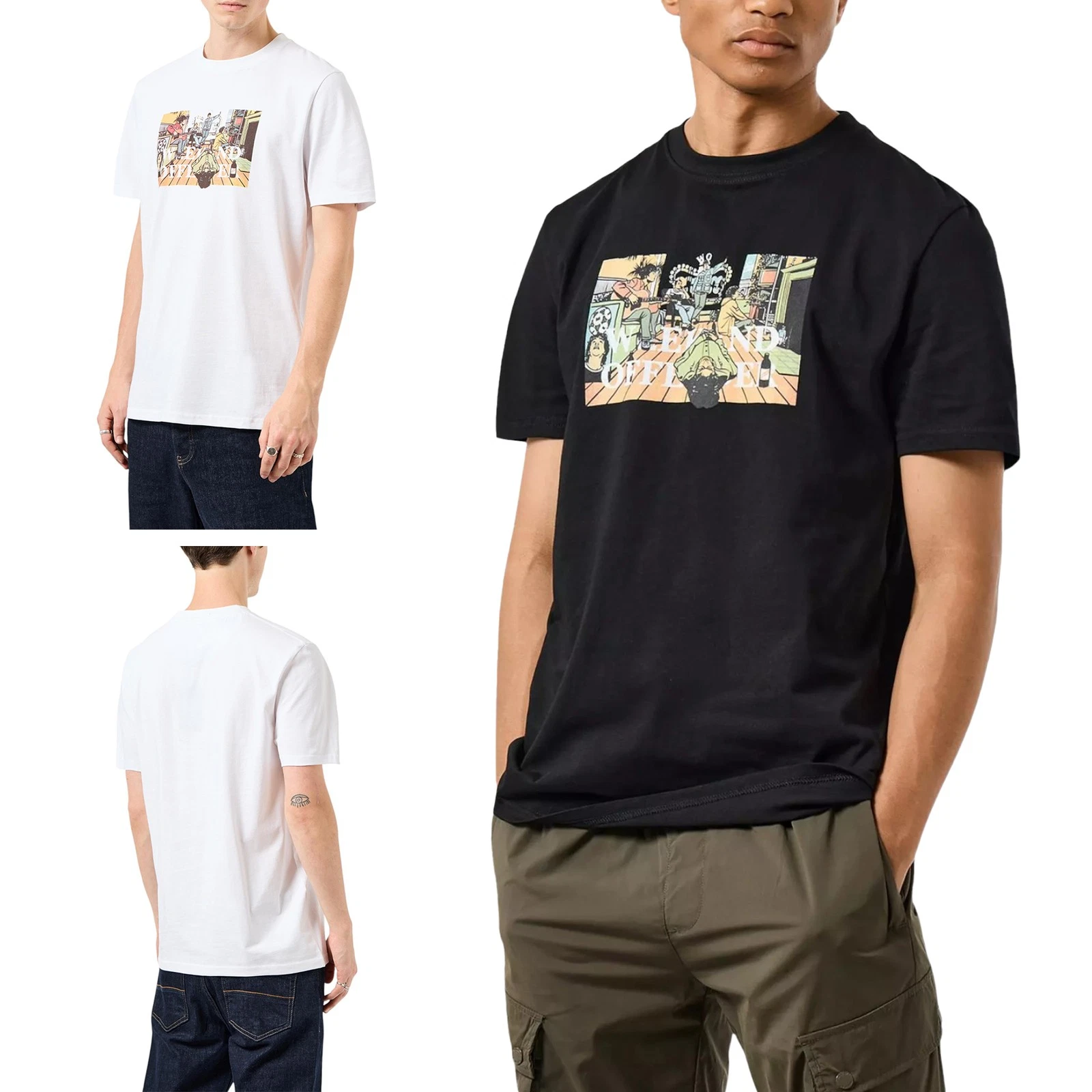 Weekend Offender Stratford Avenue Mens Short Sleeve T Shirt Printed Cotton Top