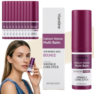 1-10pcs Calcium Volume Multi Balm, Wrinkle Core Stick, Anti-aging Hydrating Firm