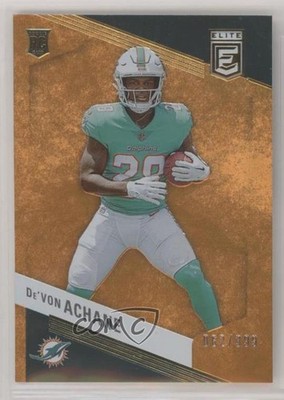 2023 Panini Donruss Elite Rookies Orange /399 De'Von Achane #132 Rookie RC 11qd