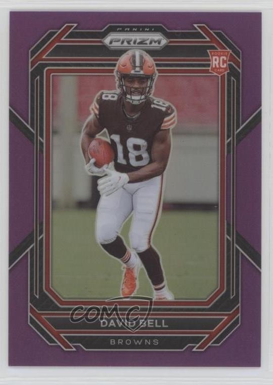 2022 Panini Prizm Rookies Purple Prizm 57/125 David Bell #334 4g8