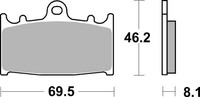 Brembo Bremsbelagsatz Scheibenbremse Prime - Sinter - Sa 07KA13SA FüR Suzuki Gsf