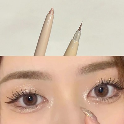 Double head lying Silkworm Pen matte Pearlescent Fine Flash Brightening Shadow