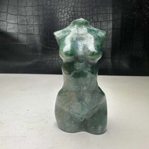 Natural Crystal Mineral Specimen .ocean jasper, Hand Carved body sculpture.AC