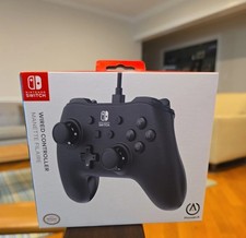 PowerA Wired Nintendo Switch Controller 1511370-01 Black w/ USB Cable.