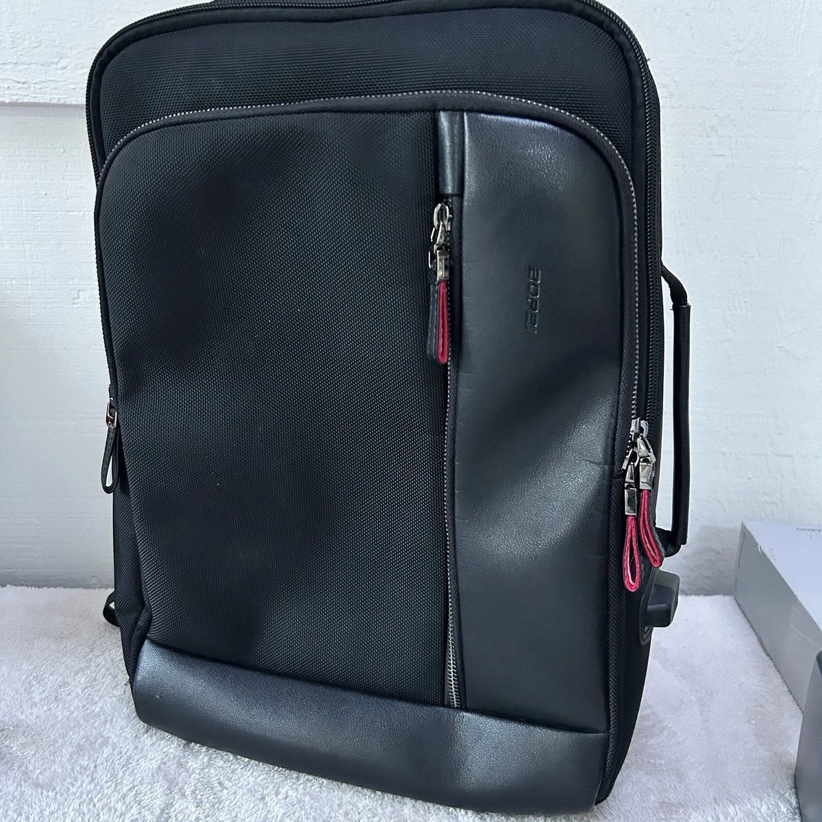 black leather patch backpack Kleinschmidts 2.0 Leather Patch Backpack