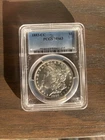 1883-CC , PCGS MS63 1883 CC MORGAN SILVER DOLLAR , MIRROR LIKE FACE. $1