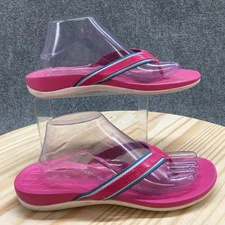 Easy Spirit Sandals Womens 10M Sealoft 3-J Flip Flop Pink Slip On Open Toe Flats