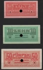 MAKESHIFT PAYMENT MEANS FOR THE GERMAN WEHRMACHT: 5 - 50 Pf, o. D. (1942-1944),