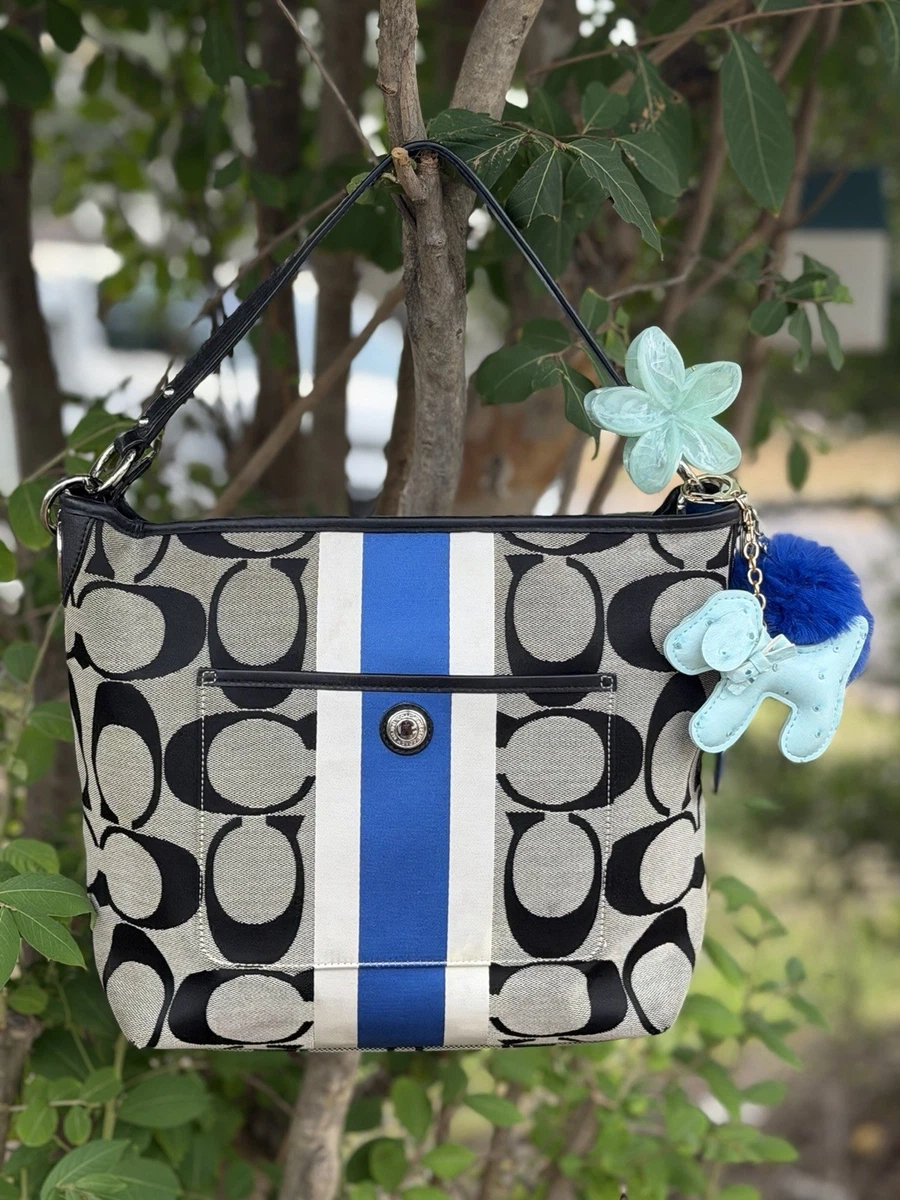Coach White Striped Bags & Handbags for Women for sale | eBay