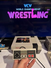 WCW World Championship Wrestling NES 1990 Game Cartridge and Manual Only